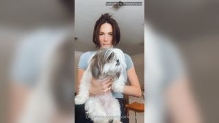 Vanessa Cartier Good Morning With A Cute Puppy