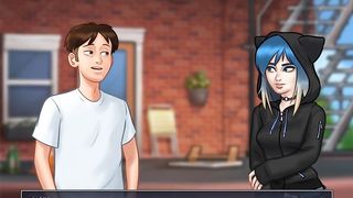 Summertimesaga Masturbating A Nice Teen Shemale Part