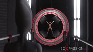Sexy Sci Fi Female Alien Plays With A Black Girl In The Space Stationdxpassionp