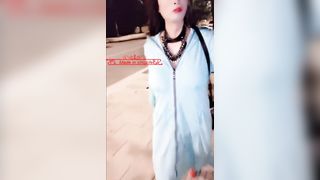 Cute And Hot Asian Ladyboy Walking Naked On A Public Street Selfie Video