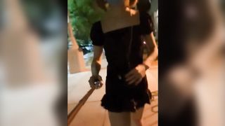 Super Crazy Asian Shemale Flashing Her Cock On The Streets Of Thailand