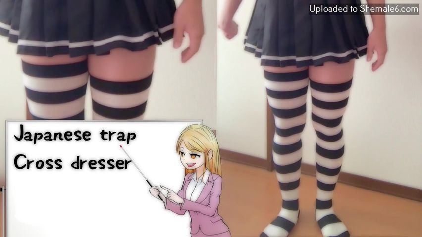 Trap Femboy Nohand Cumshot Masturbation Japanese Crossdresser cosplayer