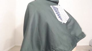 Addison Dragneel Mikasa Futa Cosplay Femboy⁄trap Twerking Teasing Attack On Titan