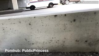 Public Princess Daytime Cum On A Sidewalk In Miami Ts
