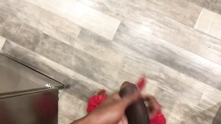 Public Princess Risky Ladies Room Jerk And Cum Ts