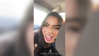 Manuella Dancing On All Fours Inside The Uber S Car