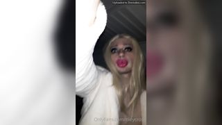 Riley Cross Bimbo Showing Off Outside Wish Someone Could Leash Me And Take Me For A Walk In Public Li