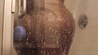 Roxie XXX Fan Request Let Me See U In The Shower All Suds Up And Making That Big Juicy Ass Clap