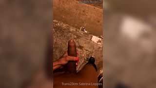 Sabrina Loppes Jerking Off In The Street 1