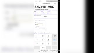 Shaffire Thanks Everyone Who Entered Webcam Raffle First Prize Minute Cam Show Goes Too