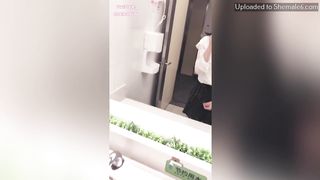 Suki Trans Cumshot In Restroom Manyvids