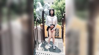 Suki Trans Outdoor Masturbation