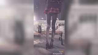 Xixiyaxixi 伪娘 Jk西服女装 人行天桥