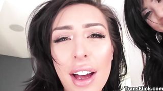 Chanel Santini Reveals Her Stiff She Cock And Lets This Cis Takes Care Of It - Shemale6.com