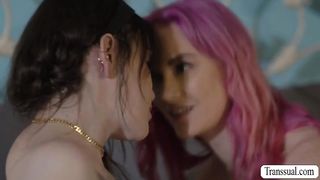 Busty Ts Lena Moon Fucks Her Wet Pussy Stepsister Siri Dahl - Shemale6.com