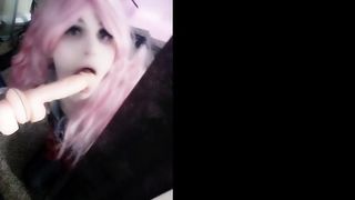 Rei Emi Dildo Sucking And Kissing