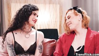 Sensual Hot Sex With Hot Sexy Ts Babes Shiri Allwood And Cis Lydia Black - Shemale6.com