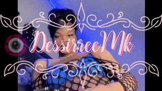 Black Thick Beautiful Tgirl Solo Play While Facing A Wood