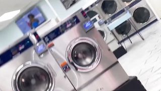 Sucking On A Curved Bbc In The Laundromat¡  Tsnoirbella22