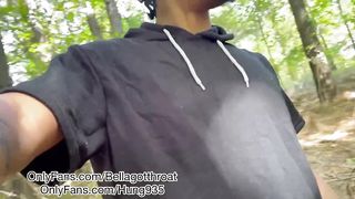 Sucking Dick In The Woods ¡ Fat Load Of Cum All Over My Face ¡ Tsnoirbella22