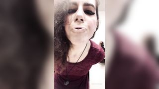 Crystal Calabria Lick Up All Of My Spit Like A Good Submissive Slut