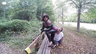 Outdoor Slave Humiliation- Shemale6.Com