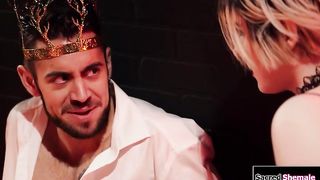 Trans Witch Ella Hollywood Barebacks Ts Alisia Rae In 3some - Shemale6.com