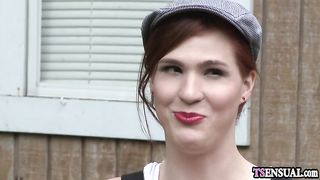 Redhead Shemale Anal Fucked By A Slender Shemales Hard Cock - Shemale6.com