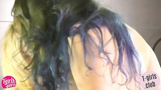 Ts Beauty Sucks On Her Gfs Cock - Shemale6.com