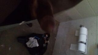 Las Vegas public washroom play with my dick