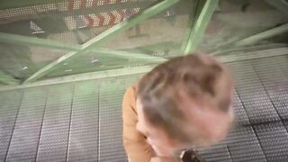 Slutty tranny fucked raw in a public alley POV