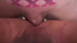 Big ass tranny demolishes a lucky dude