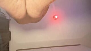 Intense raw anal with a chubby blonde shemale