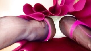 BlueGirl70 Upskirt Ripped Stockings