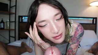 Slim Inked Shebabe BJ and Anal With BBC