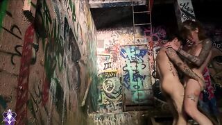 TS fucking a FTM in an Abandoned Powerplant