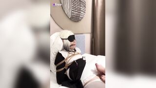 Asian femboy handjob cumshot