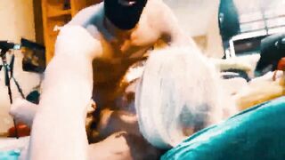 Hot blond shebomb and her bf fucking each other