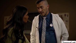 Fucking my horny TS patient late at night