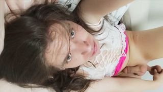 Lovelylilush cute femboy fuck dildo cum on face